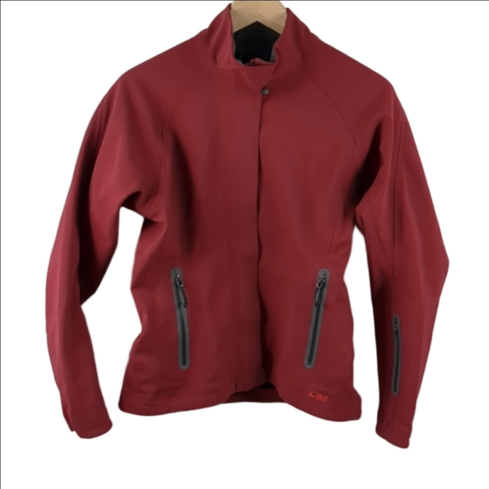 Outdoor Research Softshell Jacket Size Small Burgandy